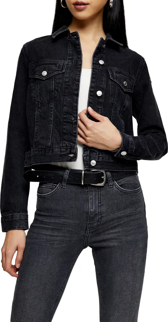 Topshop Tilda Crop Denim Jacket | Nordstrom | Nordstrom