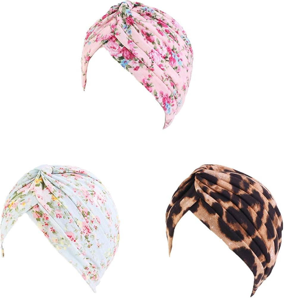 Ever Fairy Cotton Flower Prints Beanie, Stylish Sleep Turbans for Women Cancer Hats Chemo Headwea... | Amazon (US)