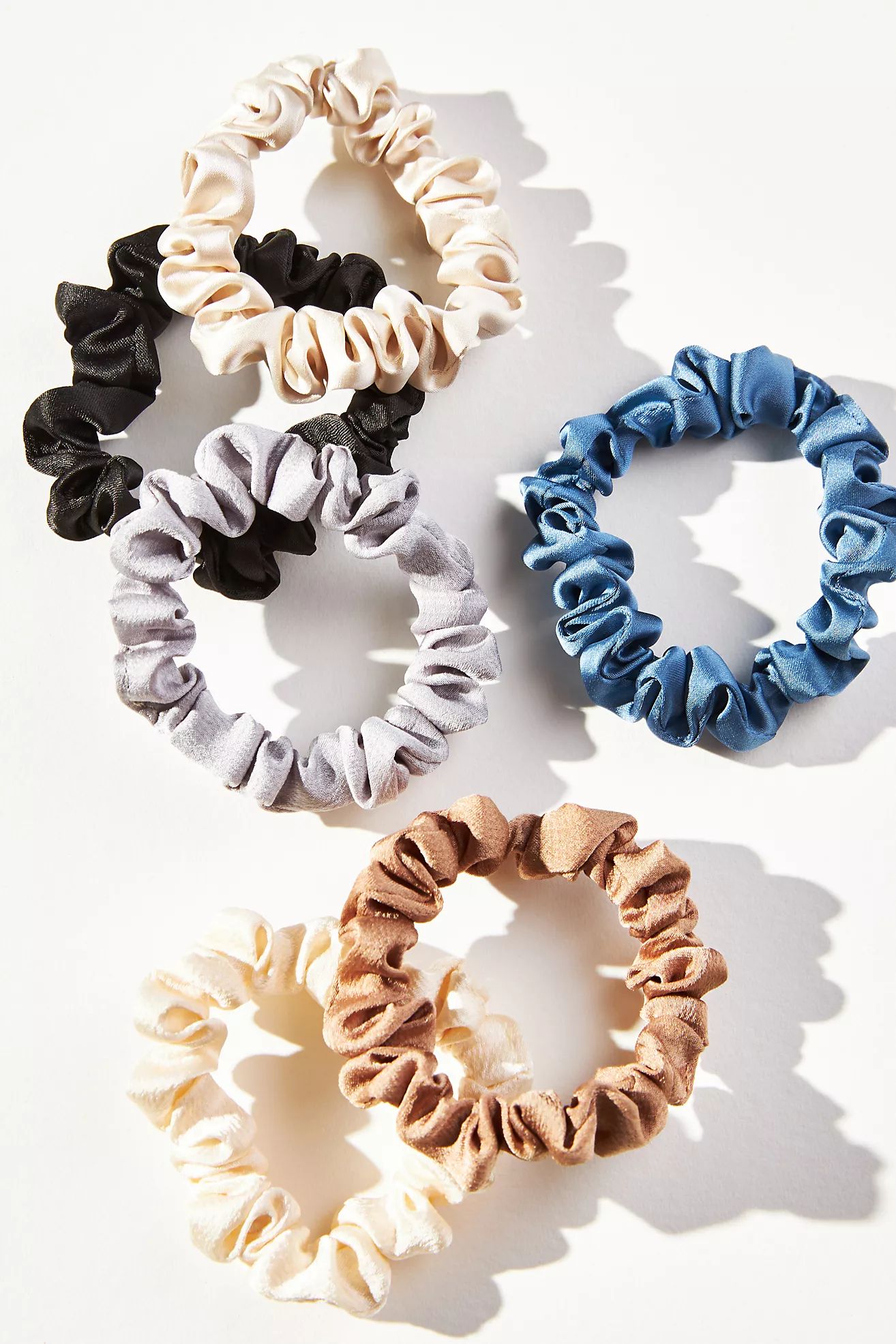 Satin Hair Ties, Set of 6 | Anthropologie (US)