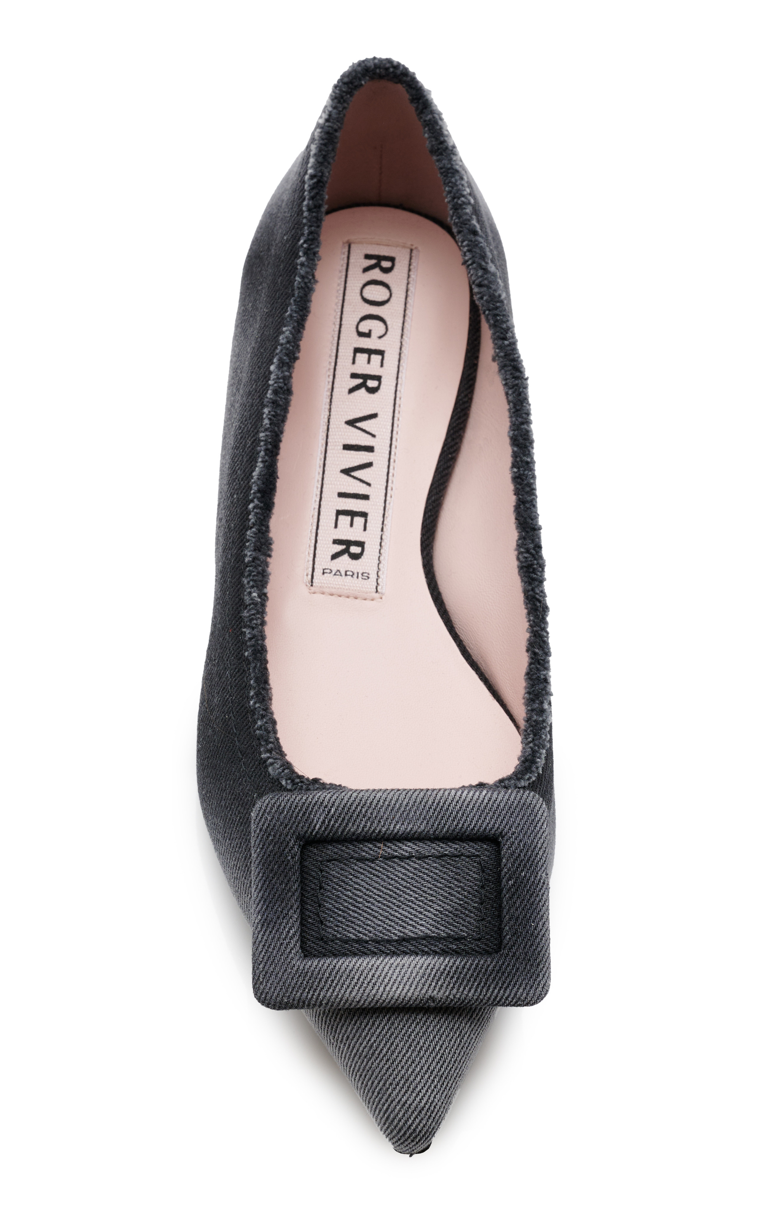 Gommettine Raw Edge Denim Flats | Moda Operandi (Global)