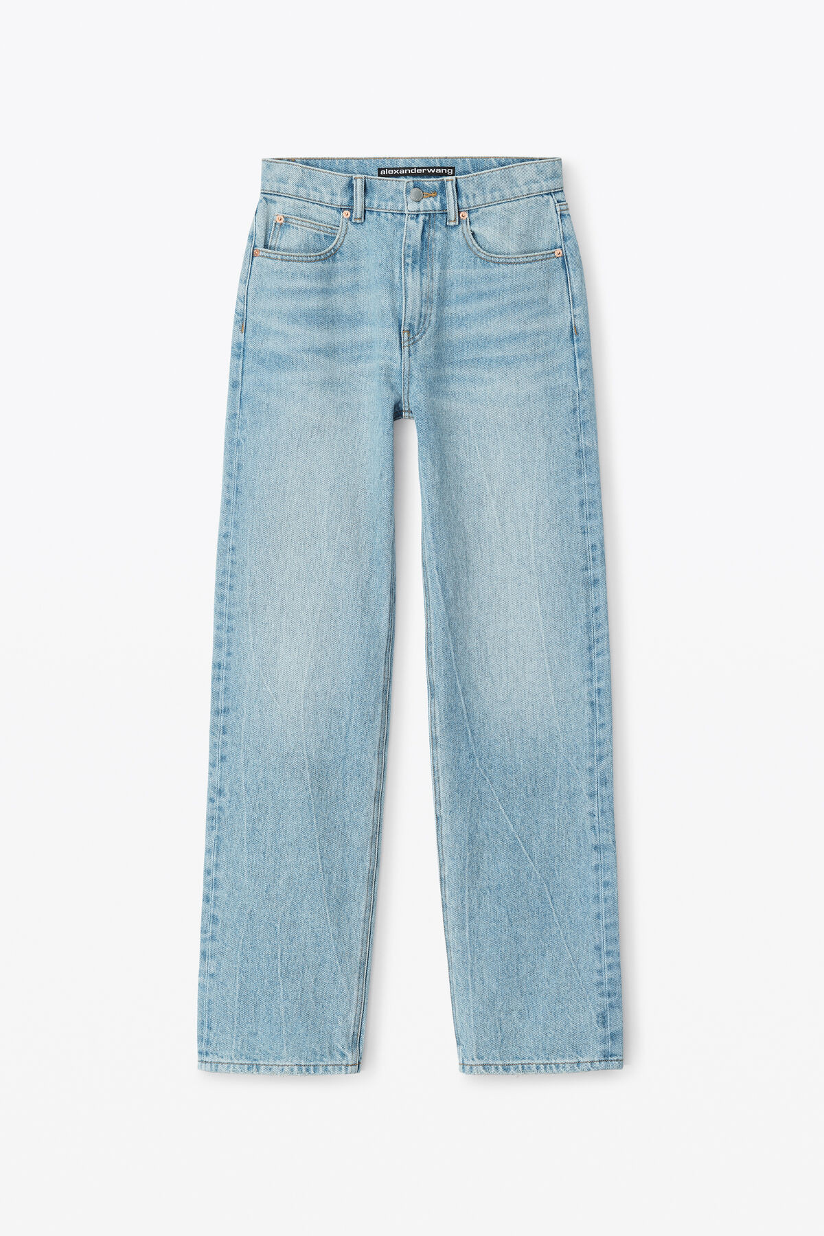 EZ mid-rise straight-leg jean in denim | Alexander Wang APAC