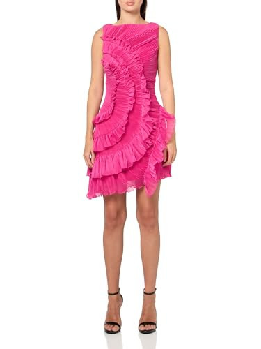 AMUR Women's Emilia Cascade MINI Dress, Blooming Lily | Amazon (US)