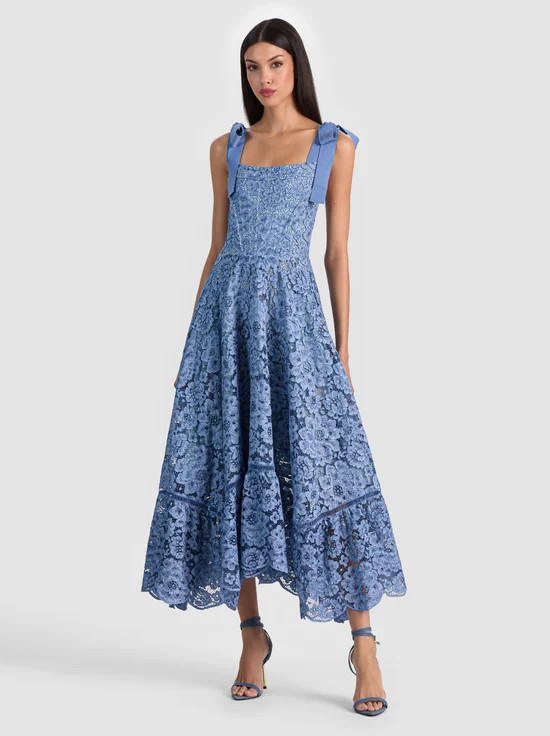 ROSALEE LACE BUSTIER DRESS | Alice + Olivia