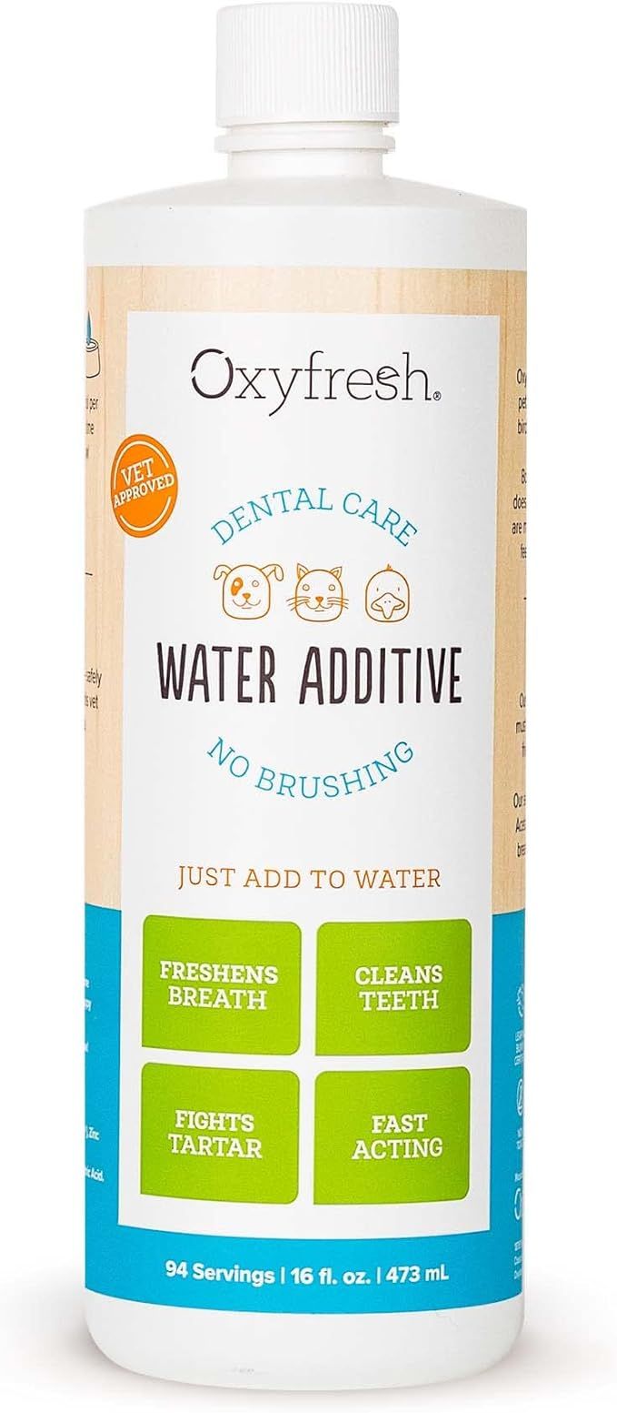 Oxyfresh Premium Pet Dental Care Solution Pet Water Additive: Best Way to Eliminate Bad Dog Breat... | Amazon (US)