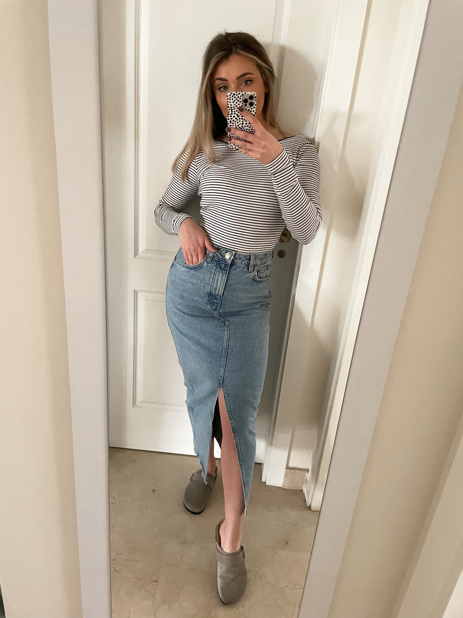 I saw everyone on insta wearing a long denim skirt and mules, so I bought a long denim skirt and mules (iykyk)#LTKunder50

#LTKstyletip #LTKeurope