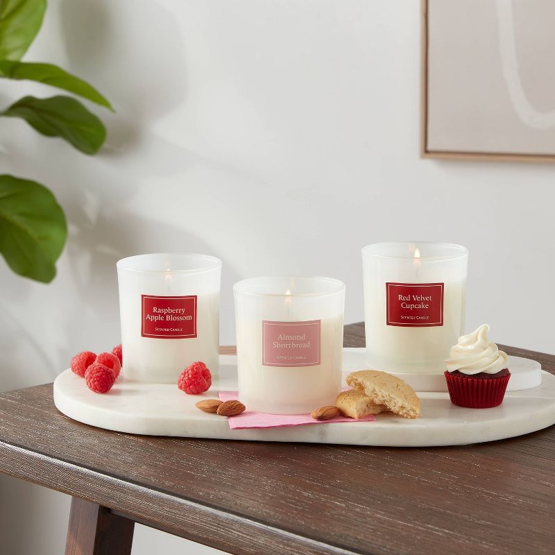 3pk Glass Candle Gift Set Pink - Threshold™ | Target