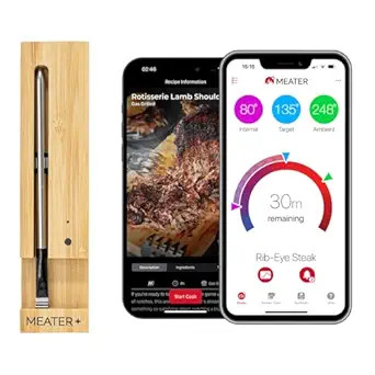 MEATER Plus: Smart Bluetooth Wireless Meat Thermometer Digital | BBQ, Grill, Oven, Smoker, Air Fr... | Amazon (US)