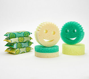 Scrub Daddy 8-Pc Lemon Lime Scented Variety Sponge Set | QVC