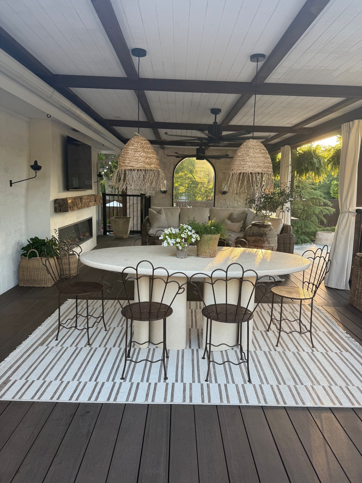 Okay Christmas is over. Time to start planning for patio season! Here is my deck from this previous summer. Covered patio. Unique patio furniture  

#LTKSeasonal #LTKHome