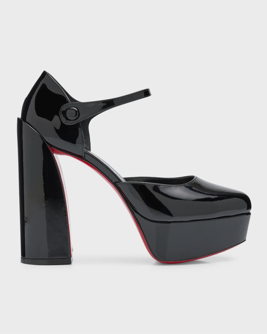 Christian Louboutin Movida Patent Red Sole Platform Pumps | Neiman Marcus