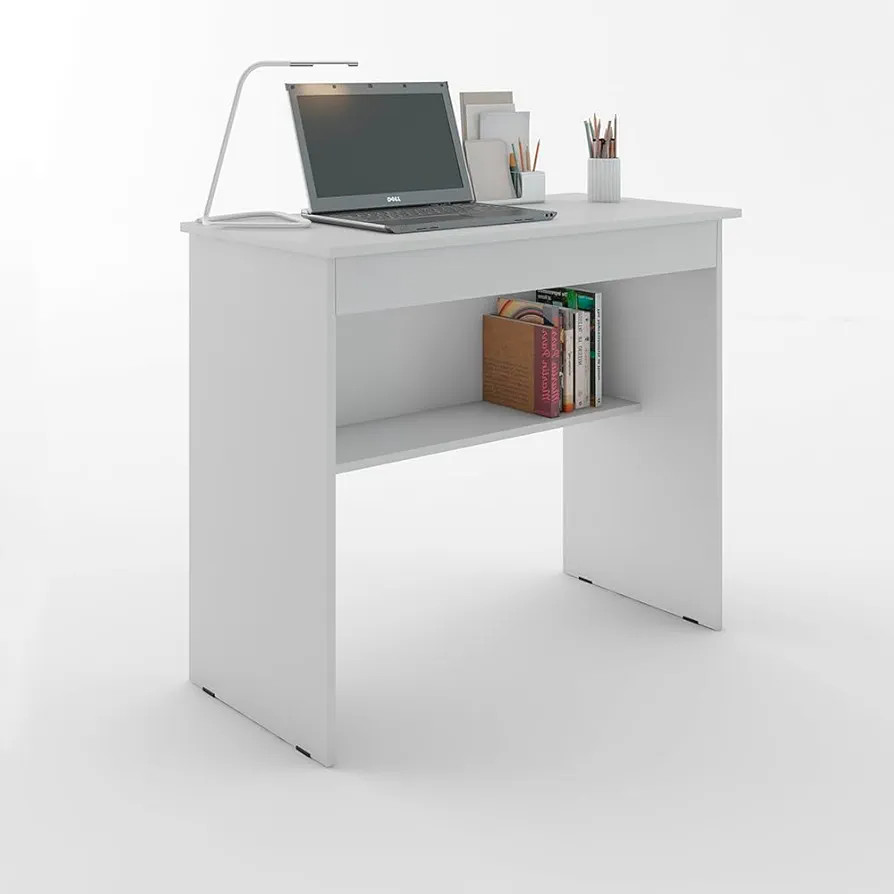 Escrivaninha/Mesa de Computador com 1 Gaveta e Prateleira Organizadora para Quarto ou Escritório... | Amazon (BR)