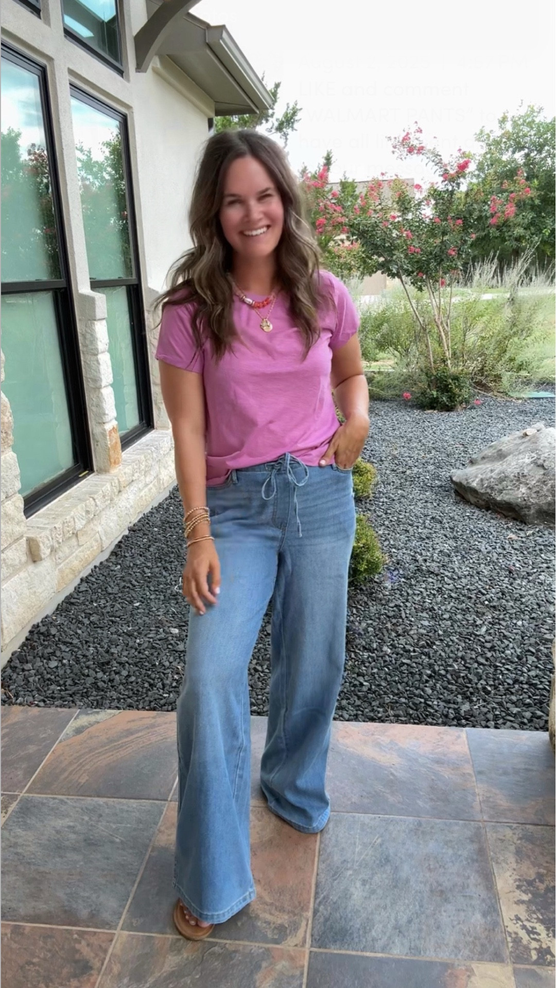 Walmart jeans that give me Madewell. I love the look of the viral Madewell pull on jeans but they’re $148– saw these and they seriously are a great look for less option. Affordable price point under $15. Comfortable fit and tie waist. Easily dress up or down and work/church appropriate. Where my teachers at 🙌 
.
#walmart #walmartfinds #walmartfashion #teacheroutfit #teacherstyle #affordablefashion #momstyle #momfashion #casualoutfit #casualstyle 

#LTKFindsUnder50 #LTKSaleAlert #LTKStyleTip