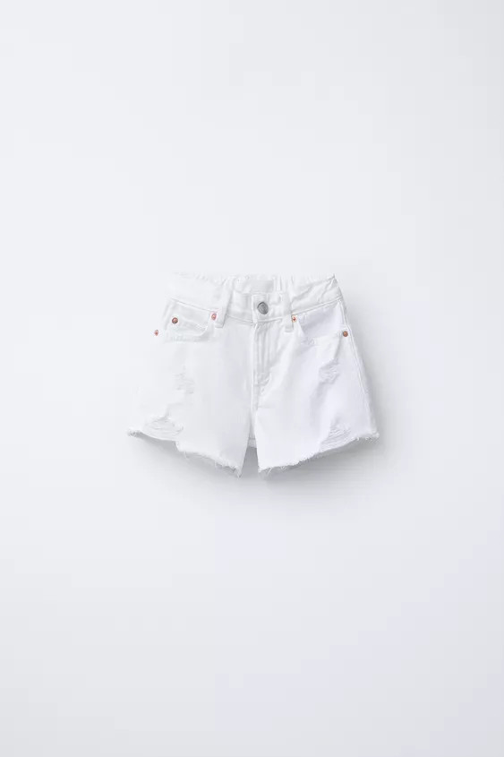 RIPPED DENIM SHORTS | Zara US