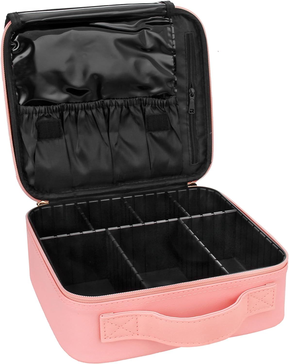 Relavel Travel Makeup Train Case Makeup Cosmetic Case Organizer Portable Artist Storage Bag with ... | Amazon (US)