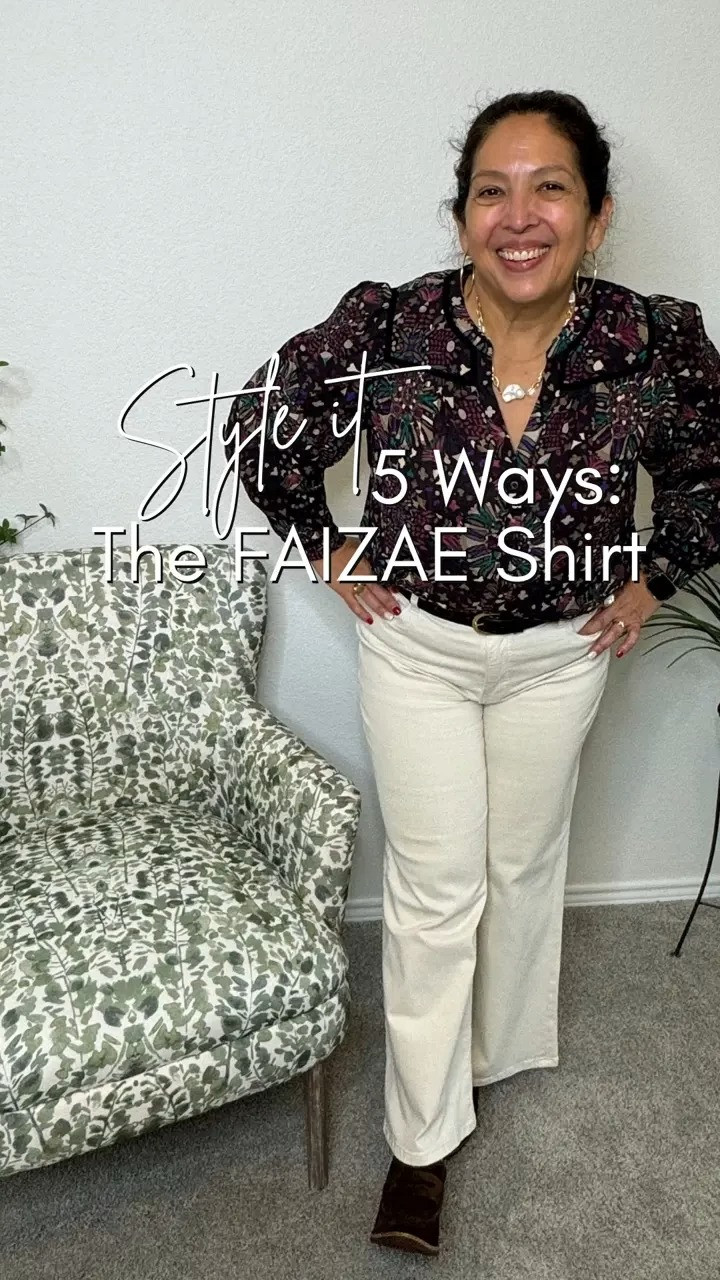 I’m loving the FAIZAE Shirt from ba&sh! It’s got these cute puffed sleeves and cool details on the shoulders that make it feel special but still easy to wear. I can throw it on with jeans for a casual day or dress it up with a skirt when I want to feel a little more put-together. Basically, it’s one of those pieces that just works no matter what.  

 

#LTKVideo #LTKStyleTip #LTKWorkwear