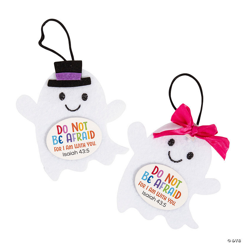 Religious Halloween Ghost Ornament Craft Kit - Makes 12 | Oriental Trading Company