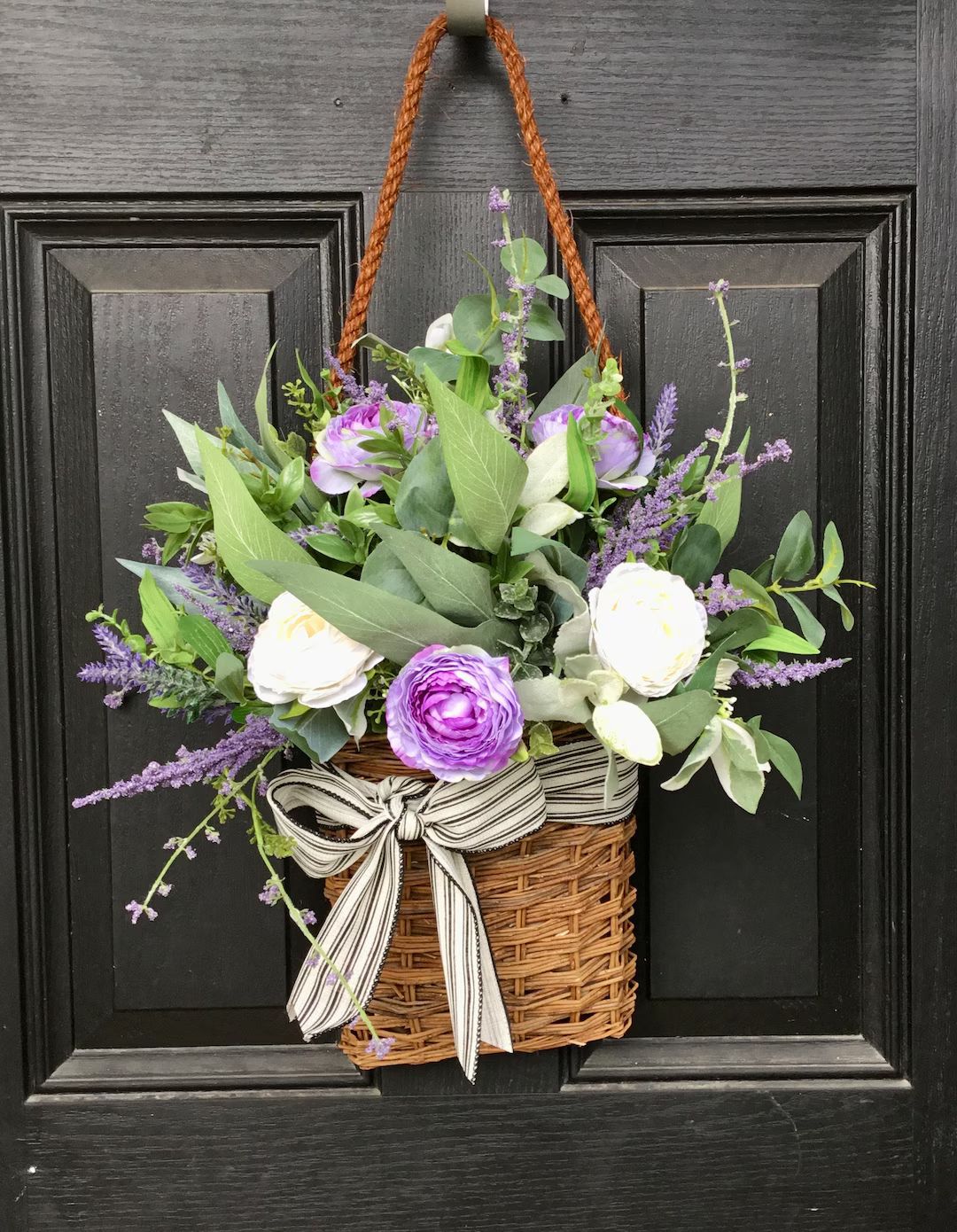Spring Door Baskets Baskets for Door Flower Basket Lavender Door Basket Easter Baskets - Etsy | Etsy (US)