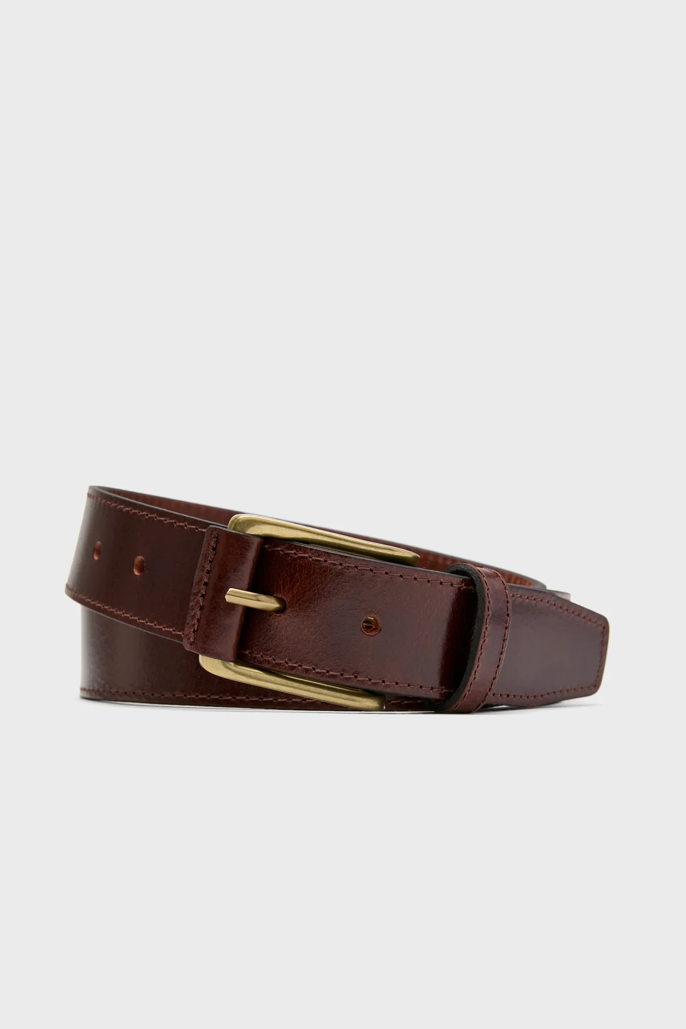 Brown Wyatt 34mm Genuine Leather Casual Jean Belt | Tuckernuck (US)