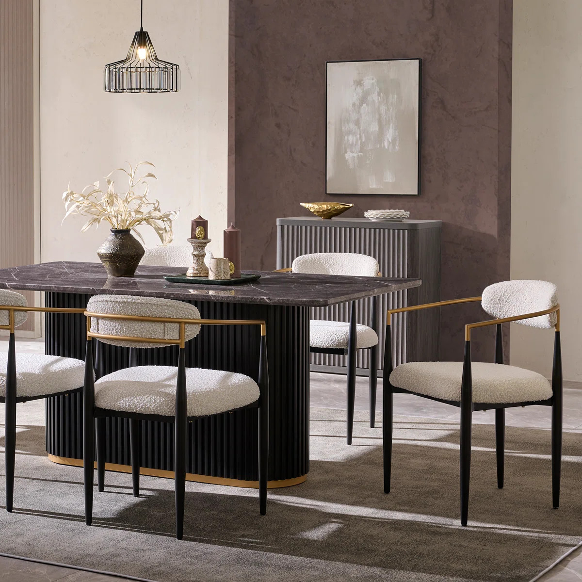 Ackley Amerson Upholstered Dining Chair 2 Piece Set (Set of 2) | Wayfair North America