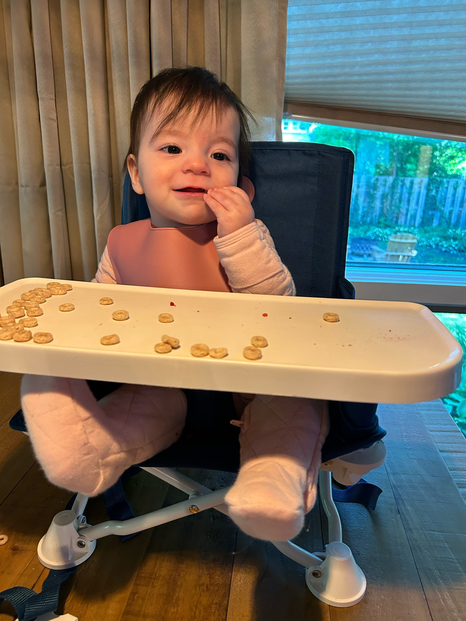 The best travel high chair for babies who can sit up. Folds up really small, has a removable tray, the chair liner can be thrown right into the wash, it has multiple ways to use it (can attach to a chair or be stand alone!), and comes with a little carrying bag. I wish I had this with my older kids. We have already used it for meals at friends and family’s homes, and now for our trip. Such a great find. 

#LTKTravel #LTKBaby