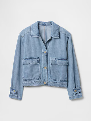SuperSoft Denim Utility Jacket | Gap Factory