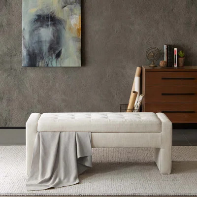 Gillian Upholstered Flip Top Storage Bench | Wayfair North America