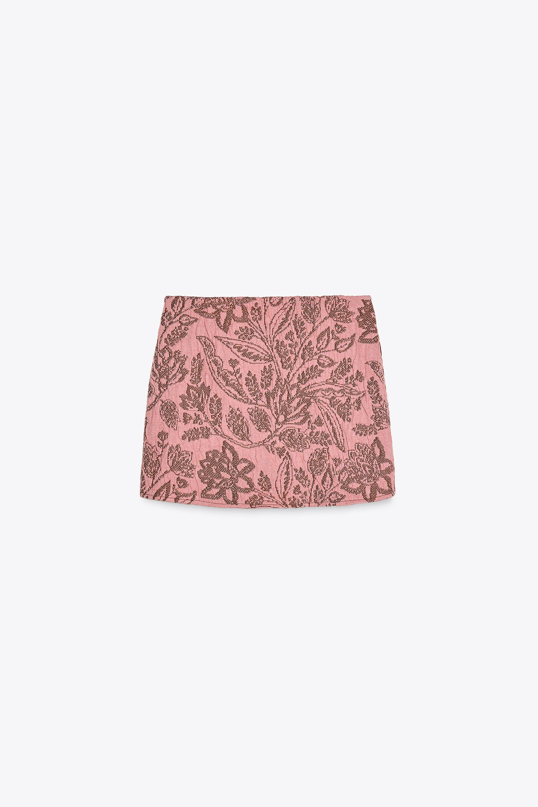 JACQUARD RUFFLE SKIRT | Zara US