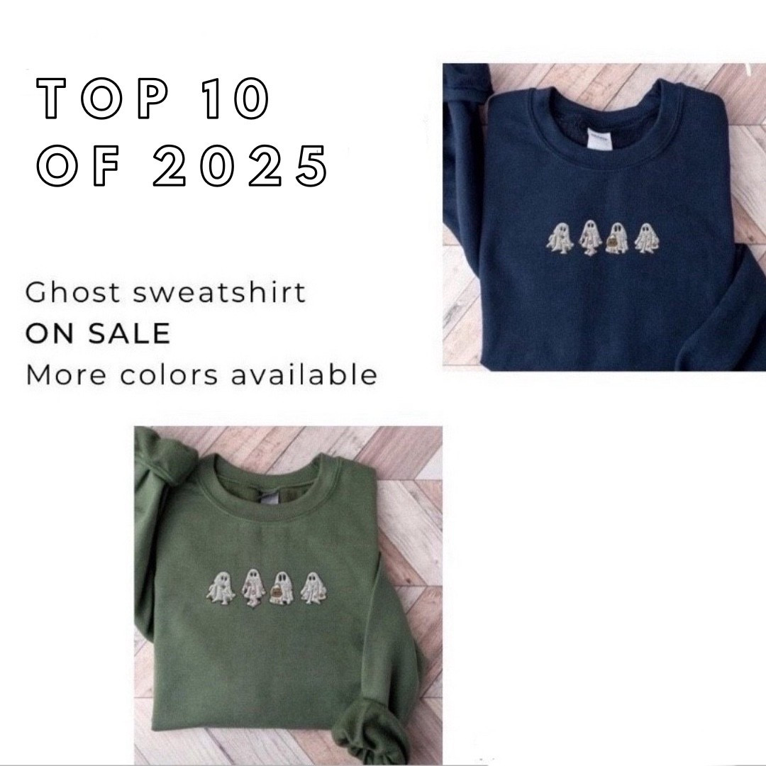 I love the ghost design on this, too cute! It’s on sale and also comes in more colors.  

#ghosts #ghostsweatshirt #halloweensweatshirt #etsy #salefinds 
#giftforher 

#LTKU #LTKOver40 #LTKSaleAlert #LTKGiftGuide #LTKFindsUnder50