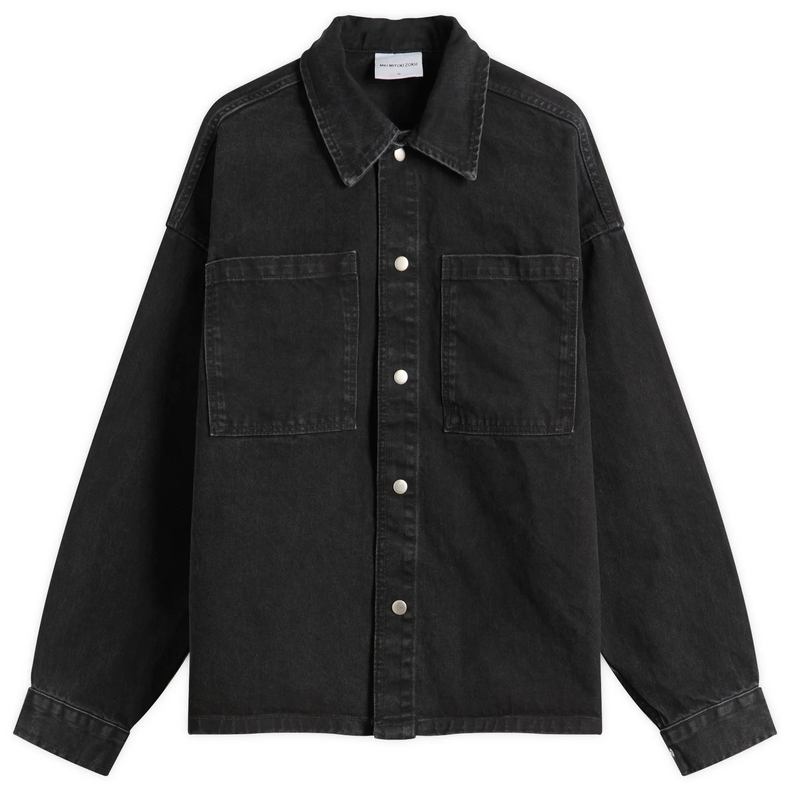 MKI Men's Denim Box Overshirt Black Wash | END. Clothing