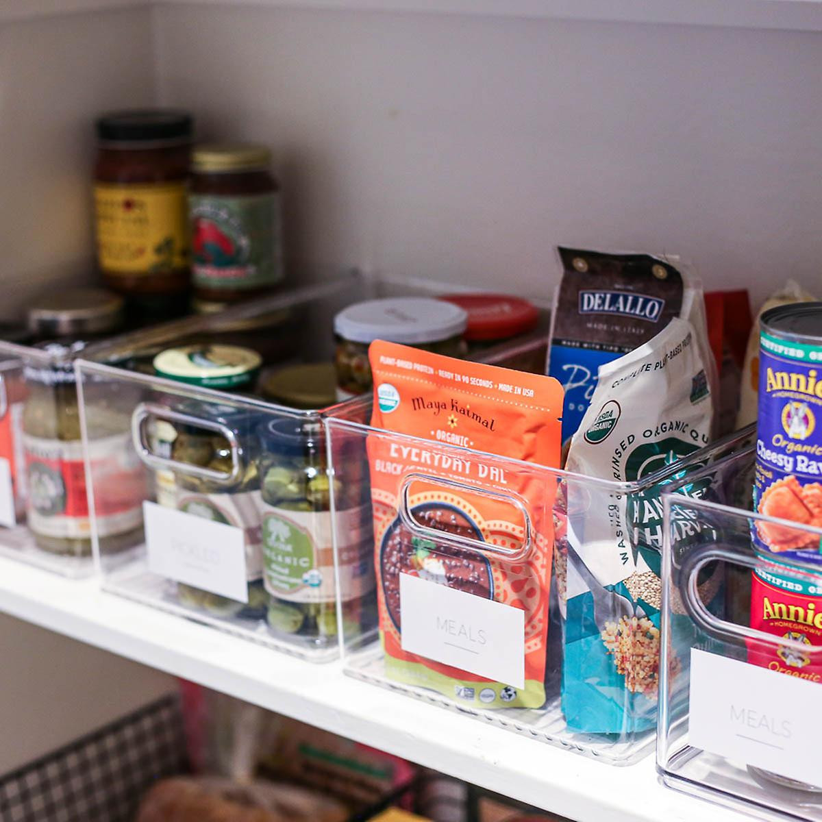 iDesign Linus Clear Storage Bins | The Container Store