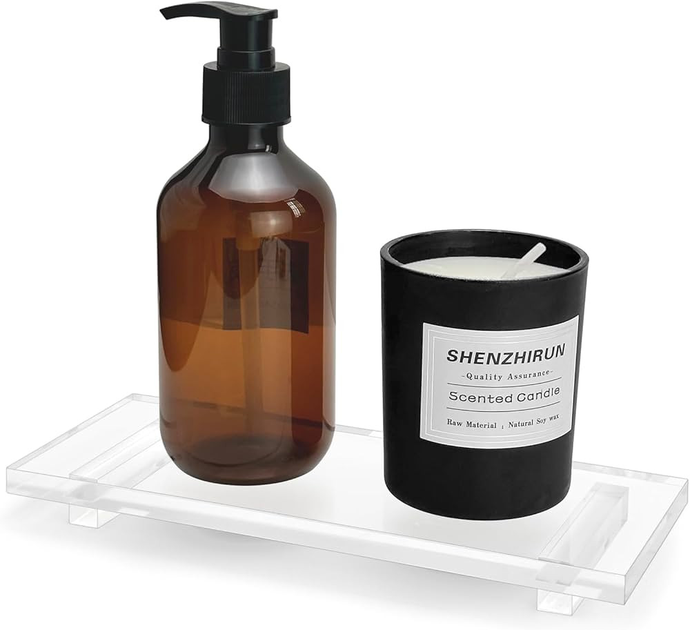 Pedestal Soap Dish, Acrylic Soap Tray for Kitchen, Soap Bottle Riser Stand for Kitchen Sink, Bath... | Amazon (US)