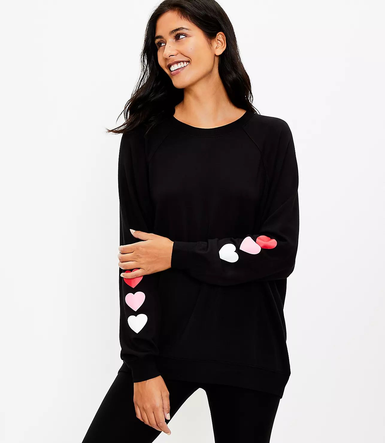 Lou & Grey Heart Signature Softblend Sweatshirt | LOFT