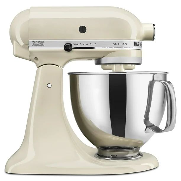 KitchenAid Artisan Series 5 Quart Tilt-Head Stand Mixer, Almond Cream (KSM150PSAC) - Walmart.com | Walmart (US)