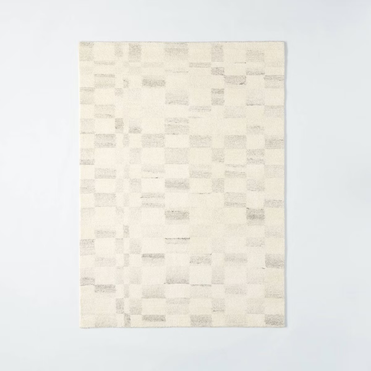 7'x10' Irregular Checkerboard Tufted Rug Cream - Threshold™ designed with Studio McGee | Target