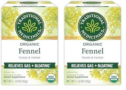 Traditional Medicinals Tea, Organic Fennel, Promotes Healthy Digestion, 16 Tea Bags (Pack of 2) | Amazon (US)