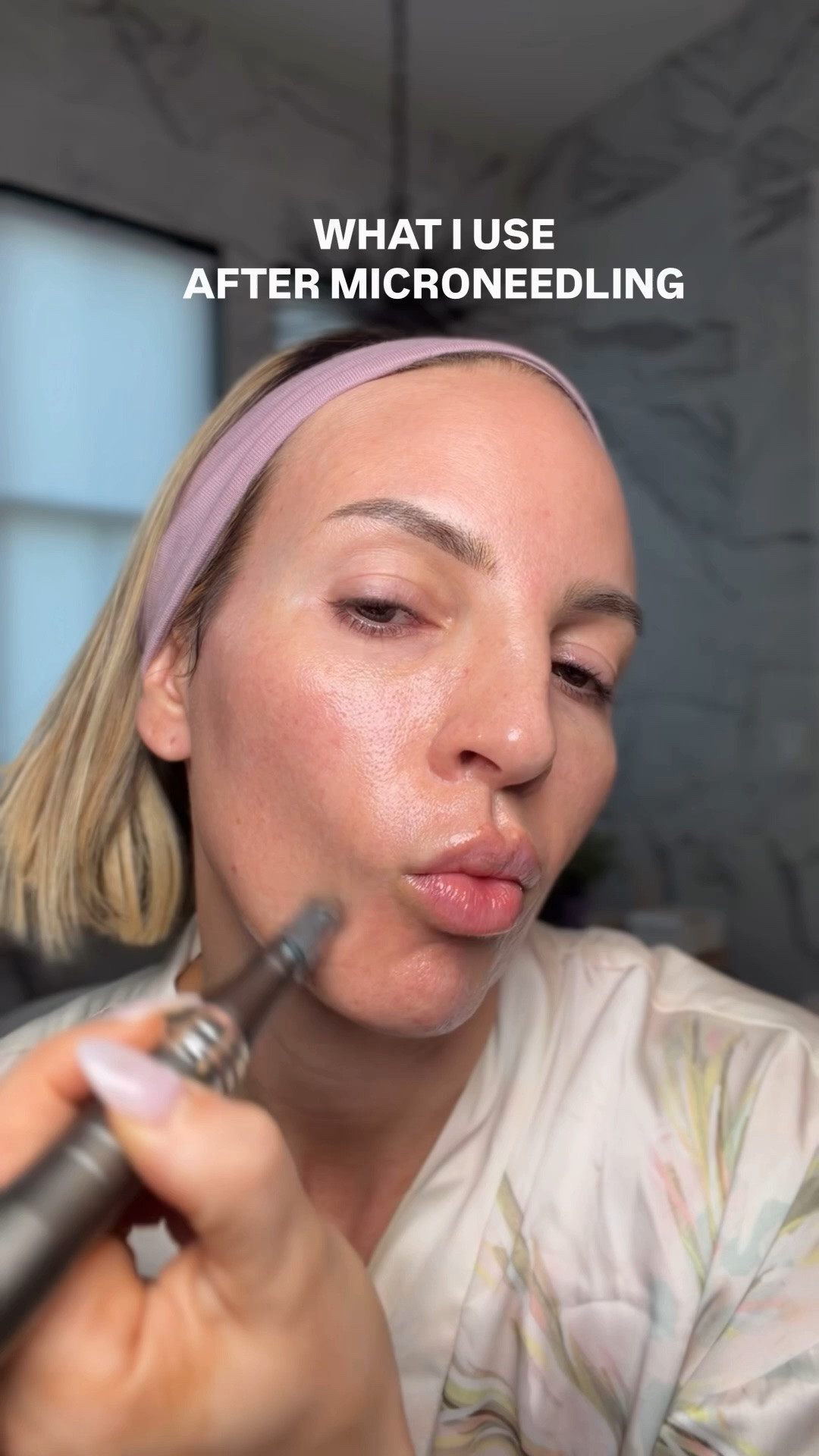 My At-Home Microneedling Routine

1. Start with freshly fully cleansed skin and a sanitized device (I use the Dr. Pen m8 but I’m not able to link it but linked two other great options) I used a hypochlorous spray Iinked.
2. 0.5 mm on most of the face for collagen support and product absorption. (I use a 16 pinhead and go at a 4-5 speed)￼
3. 0.25 mm around the eyes and forehead where skin is thinner.
4. Use light, even passes in multiple directions. You don’t need to press hard.
5. Apply growth factors immediately after needling.
6. Follow with Epii HPR Pro Shot while those channels are still open. It’s one of my favorite ways to support collagen, firmness, and smoother texture.
7. Finish with a simple hydrating moisturizer, I really like the epii one because it has ectoin and panthenol. Two ingredients great for healing. ￼
8. Skip exfoliants, acids, retinoids, and excessive sun exposure for the next 24–48 hours.

#LTKOver40 #LTKBeauty #LTKselfcare