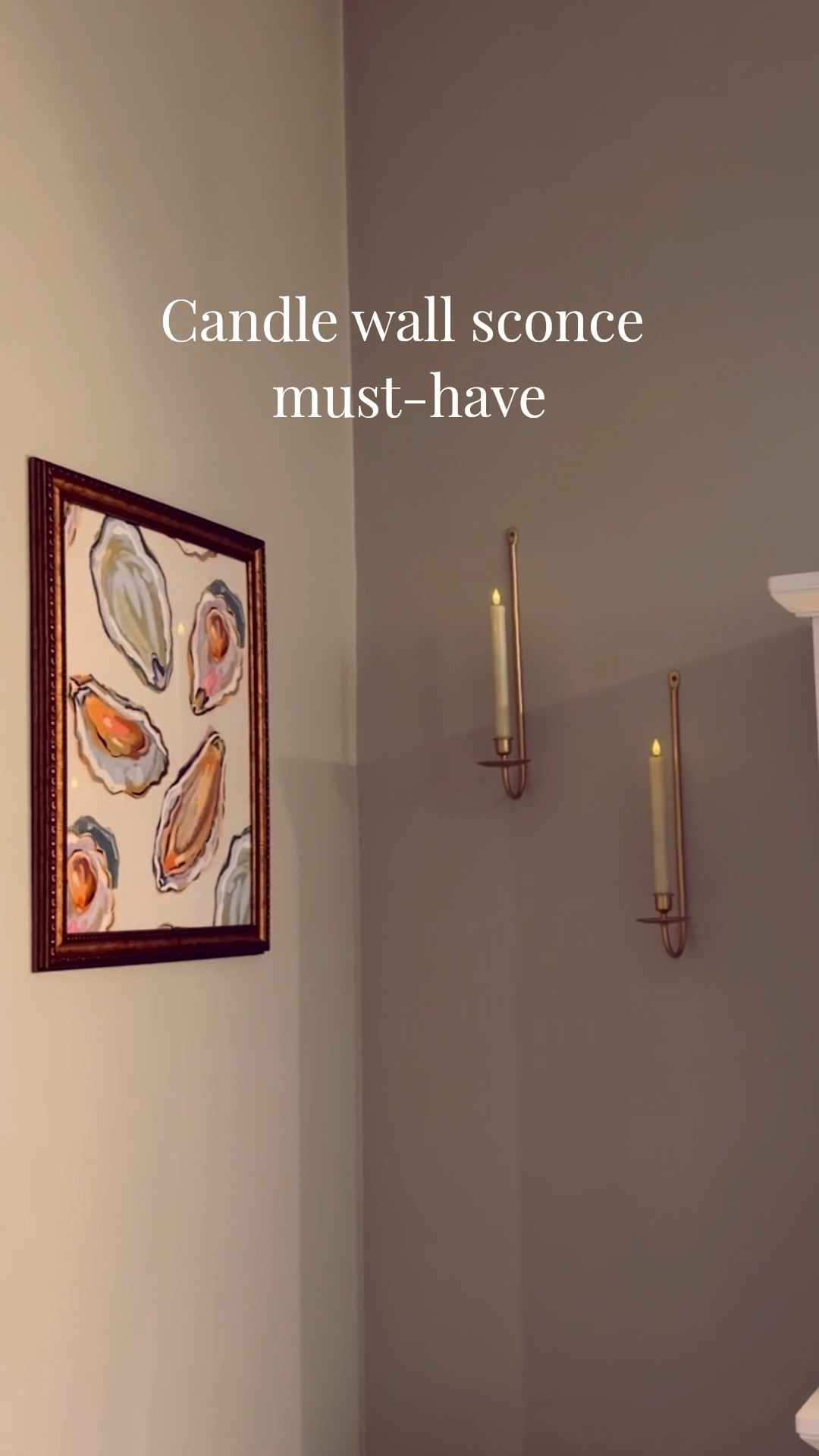 Cozy home decor details 🕯️🌾
My candle wall sconce set with remote-operated flameless candles for the perfect mood lighting ~ no mess, no flame. Styled with one of my favorite Etsy art prints + a simple Amazon frame to finish the look. Linking the sconces, candles, art, and frames below

#LTKselfcare #LTKHome #LTKSaleAlert