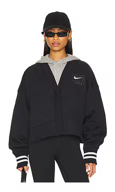 Nike Over-Oversized Graphic Cardigan in Black from Revolve.com | Revolve Clothing (Global)