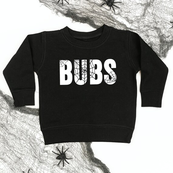 BUBS spider Web  Child Sweater  Kids Halloween Shirt  - Etsy | Etsy (US)