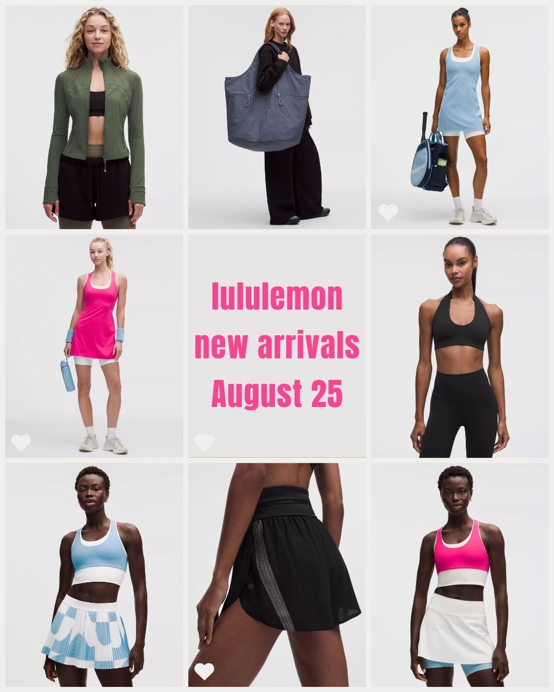 lululemon new releases 

Lots of tennis gear leading up to the US Open 🎾

#LTKcanada #LTKfall #LTKsummer
