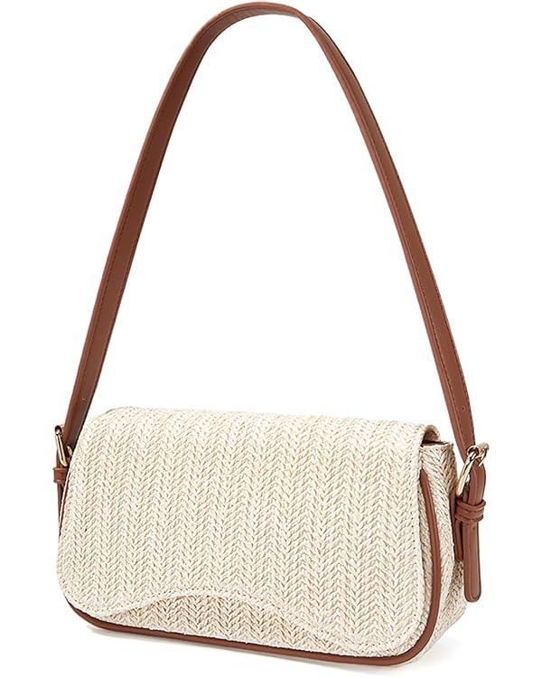 Missnine Shoulder Bag for Women Small Purse Trendy Clutch Hobo Bag Vegan Leather Mini Handbag wit... | Amazon (US)