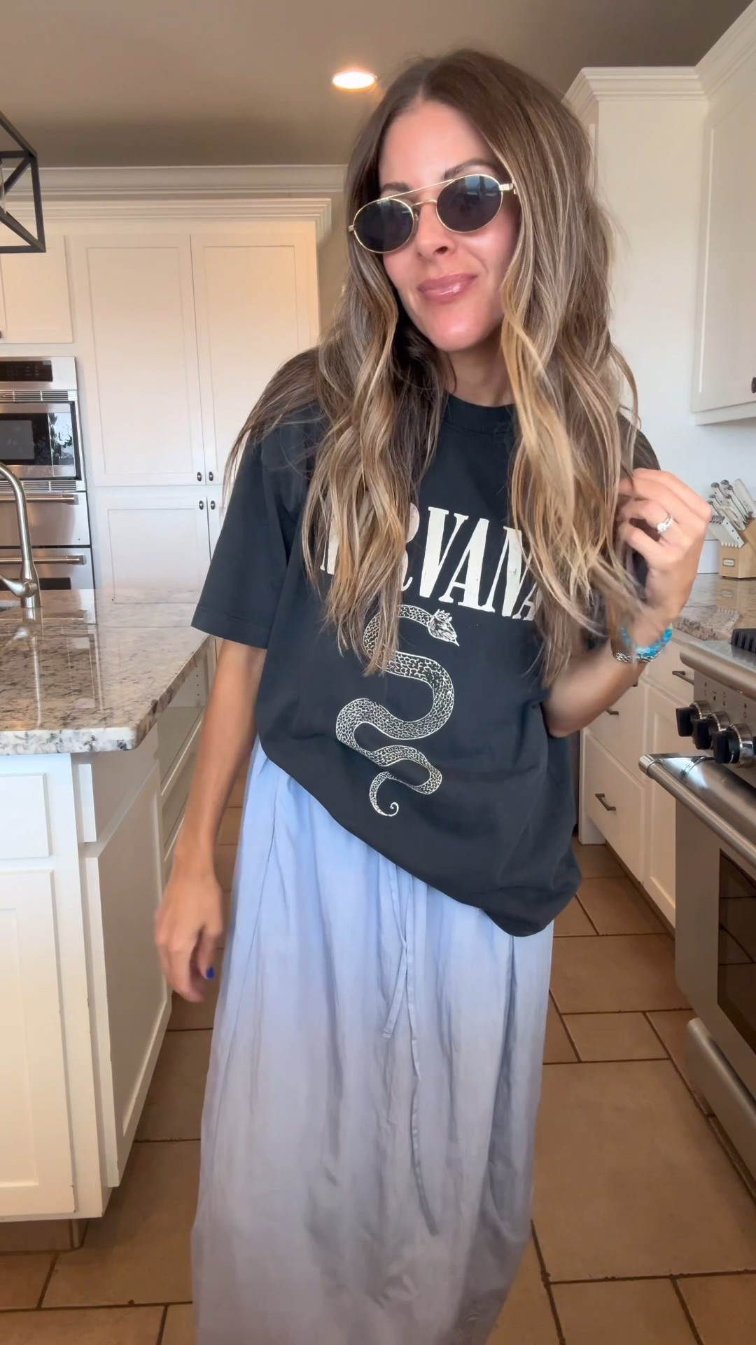 Really feeling like a cool mom in this one. Comment NEED for all the deets to shop.
.
.
.
Amazon style cool mom style, cool, mom, outfit, maxi skirt, outfit, graphic tee outfit.
.
.
#coolmom #millennialmoms #momstyle #millennialmom