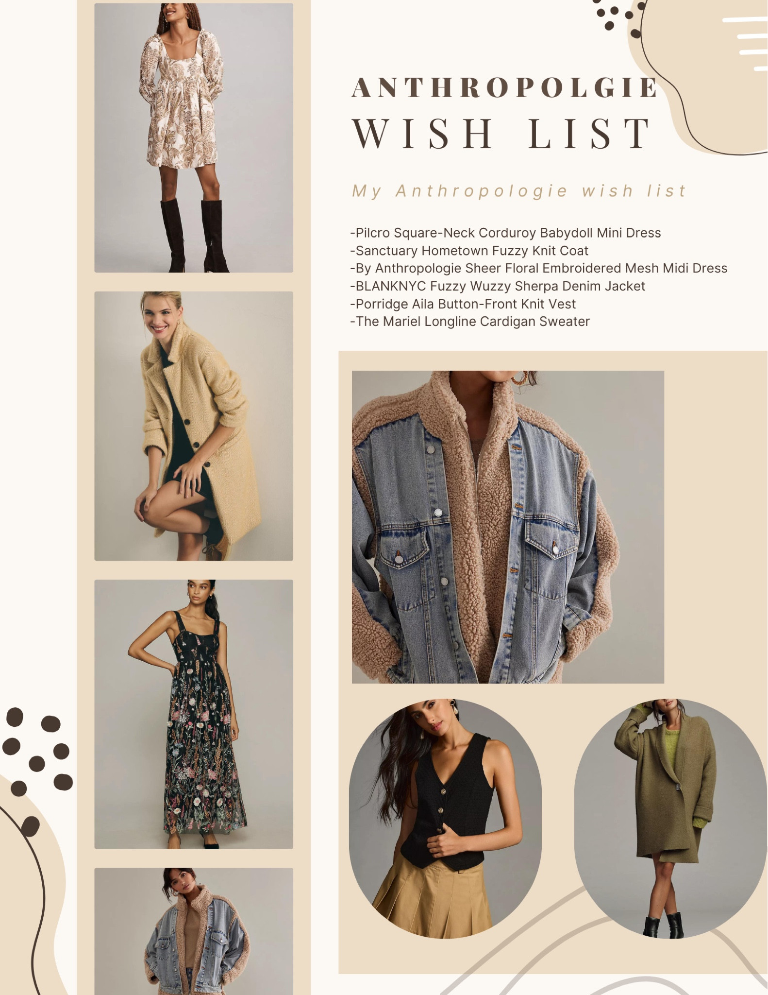My Anthropologie Wish List

#LTKHoliday #LTKGiftGuide #LTKHolidaySale