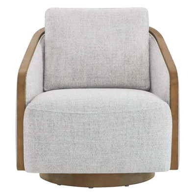 Nieve 32'' Wide Swivel Barrel Chair | Wayfair North America