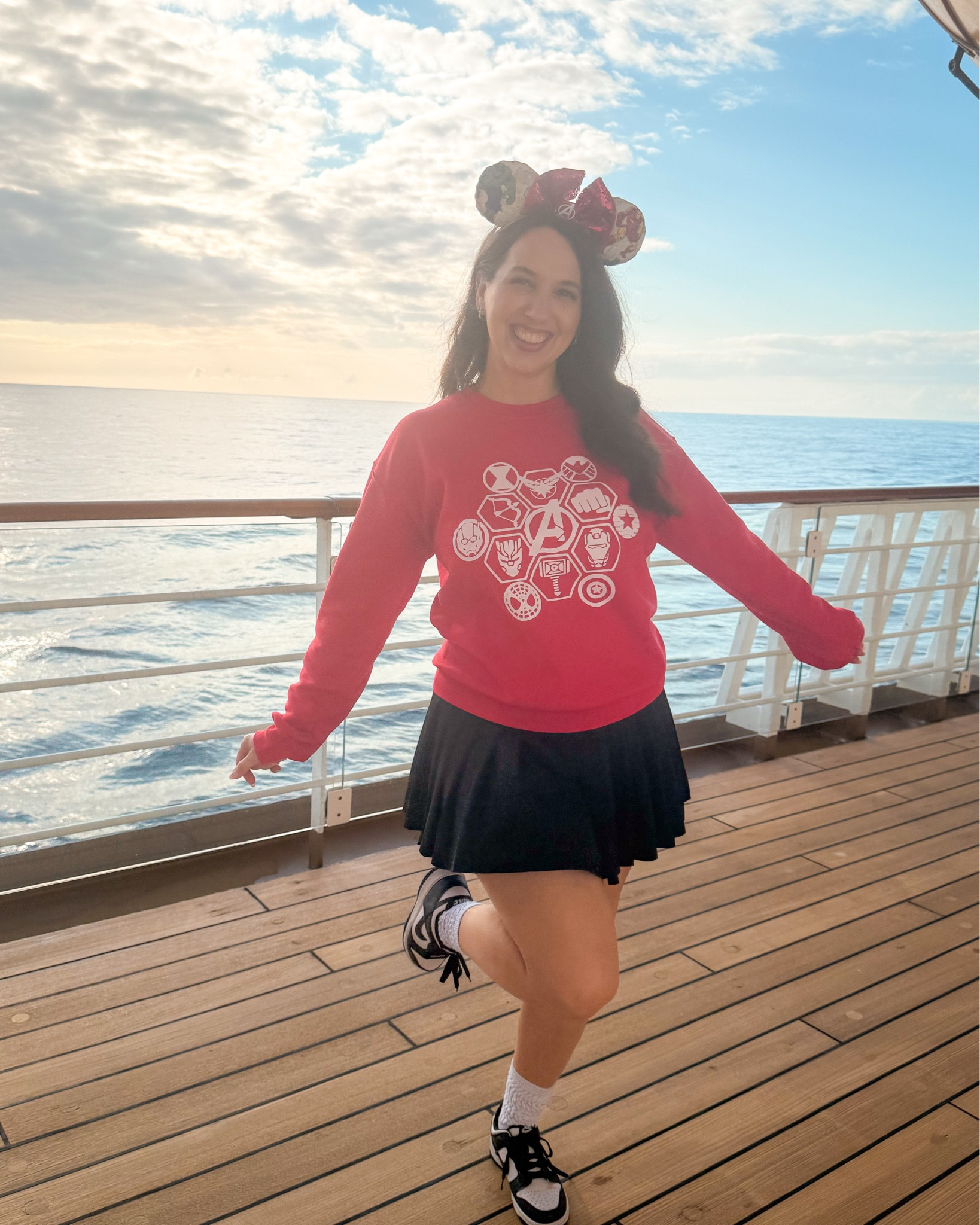 Avengers assemble… on a sweatshirt 💥⚡️
Marvel Day at Sea outfit linked in my LTK

#LTKdayinmylife #LTKTravel #LTKmomlife