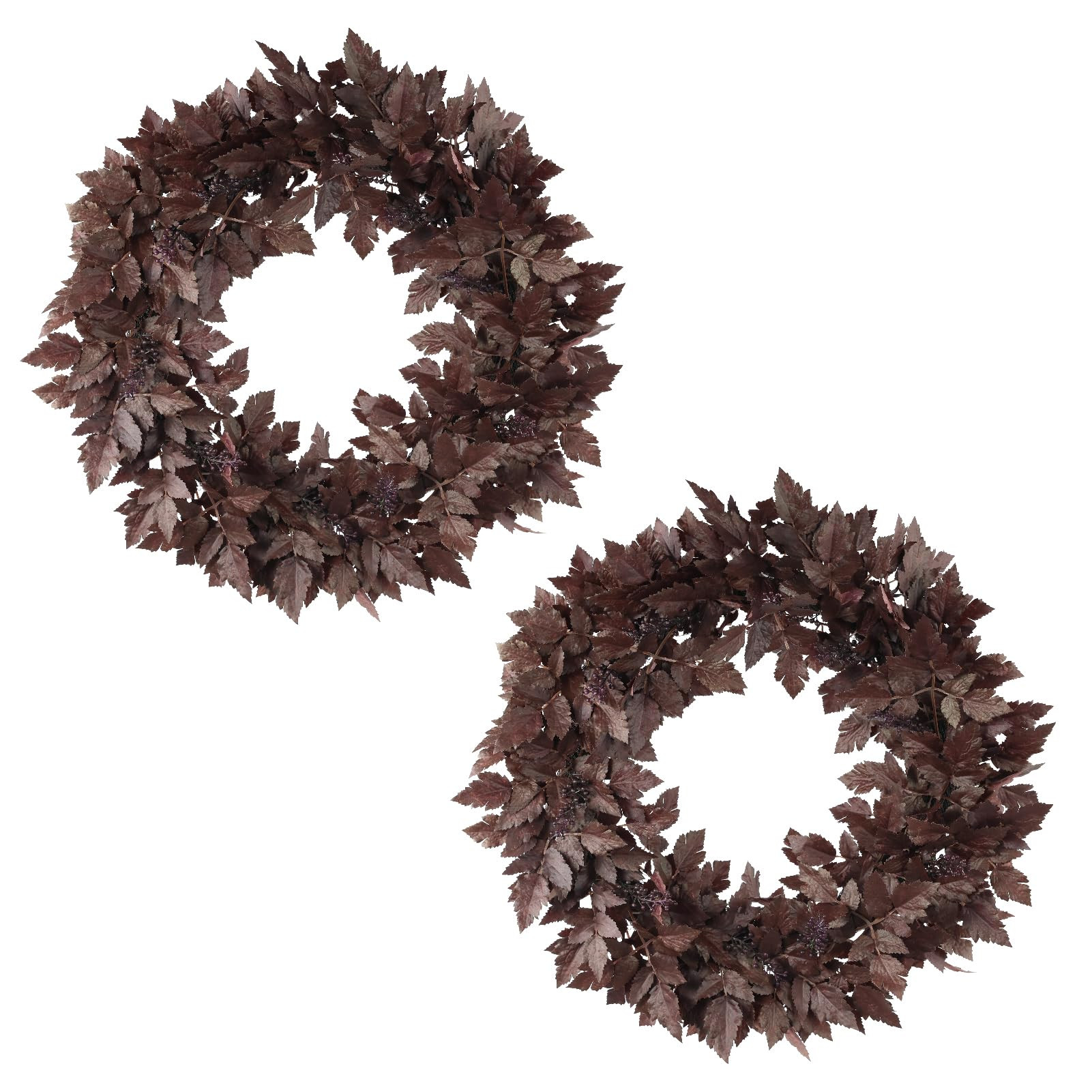 WBHome Artificial Cimicifuga Plant Leaf Wreath 24inch - 2 Pack | Amazon (CA)