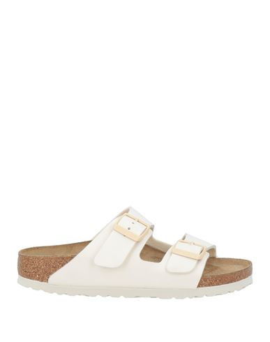 Birkenstock Woman Sandals Cream Size 5 Leather | YOOX (US)