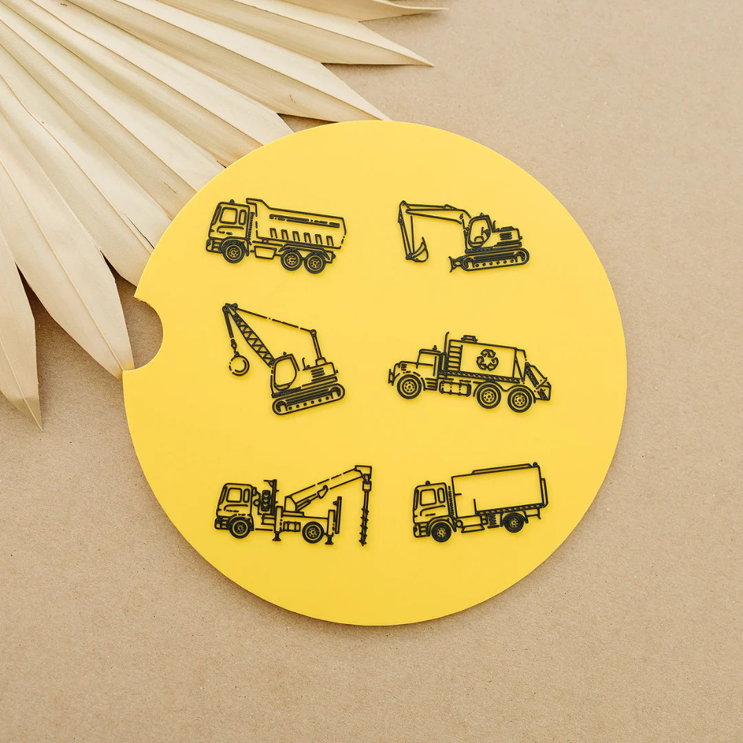 Trucks Sensory Tray Insert (ships mid-March) | Solobo Toys