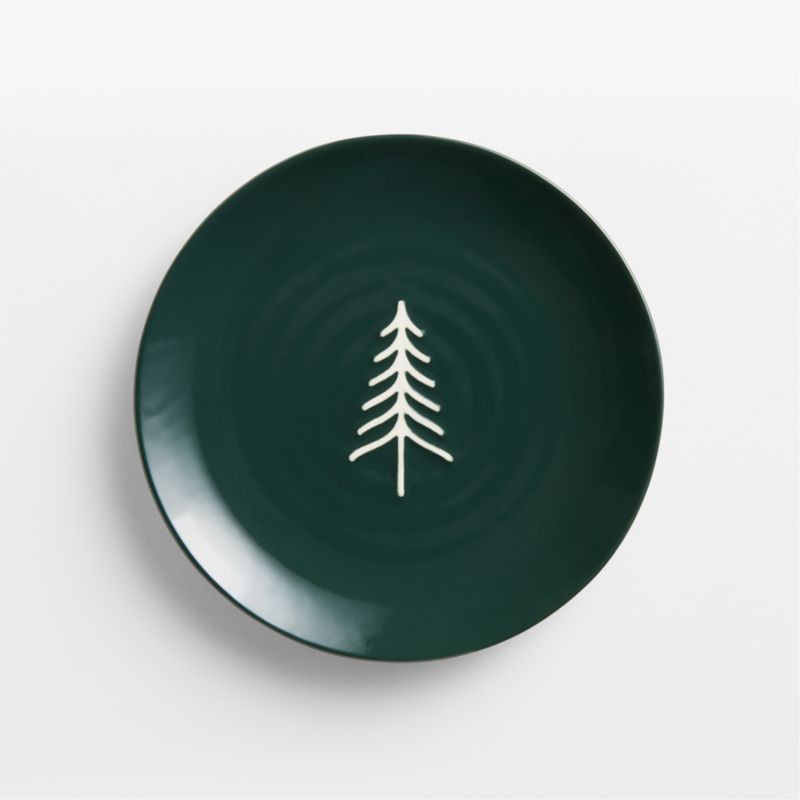 Nordic Trees Stoneware Salad Plate | Crate & Barrel