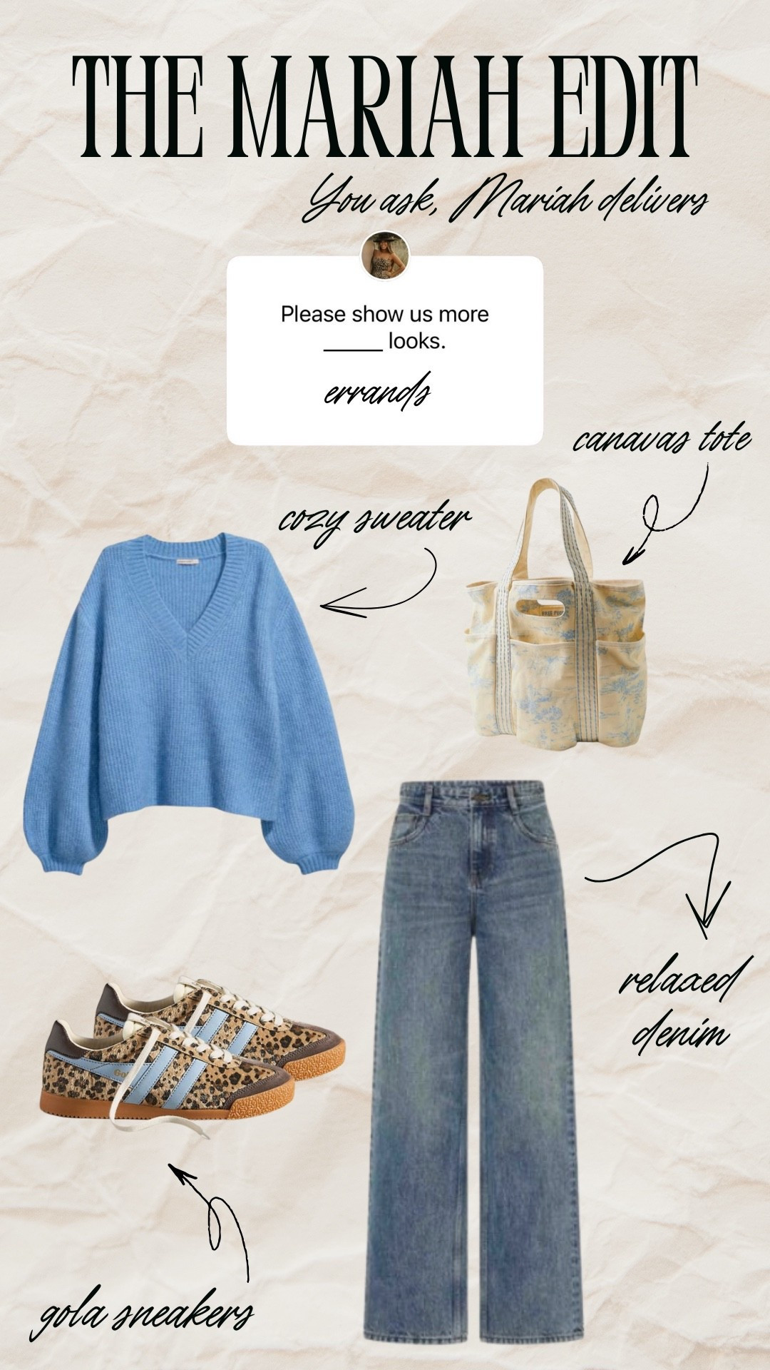 Errands but make it cute 💙
Comfy knits, relaxed denim, and my go-to sneakers — the perfect “throw on and go” look that still feels put together 

#LTKSeasonal #LTKSaleAlert #LTKActive